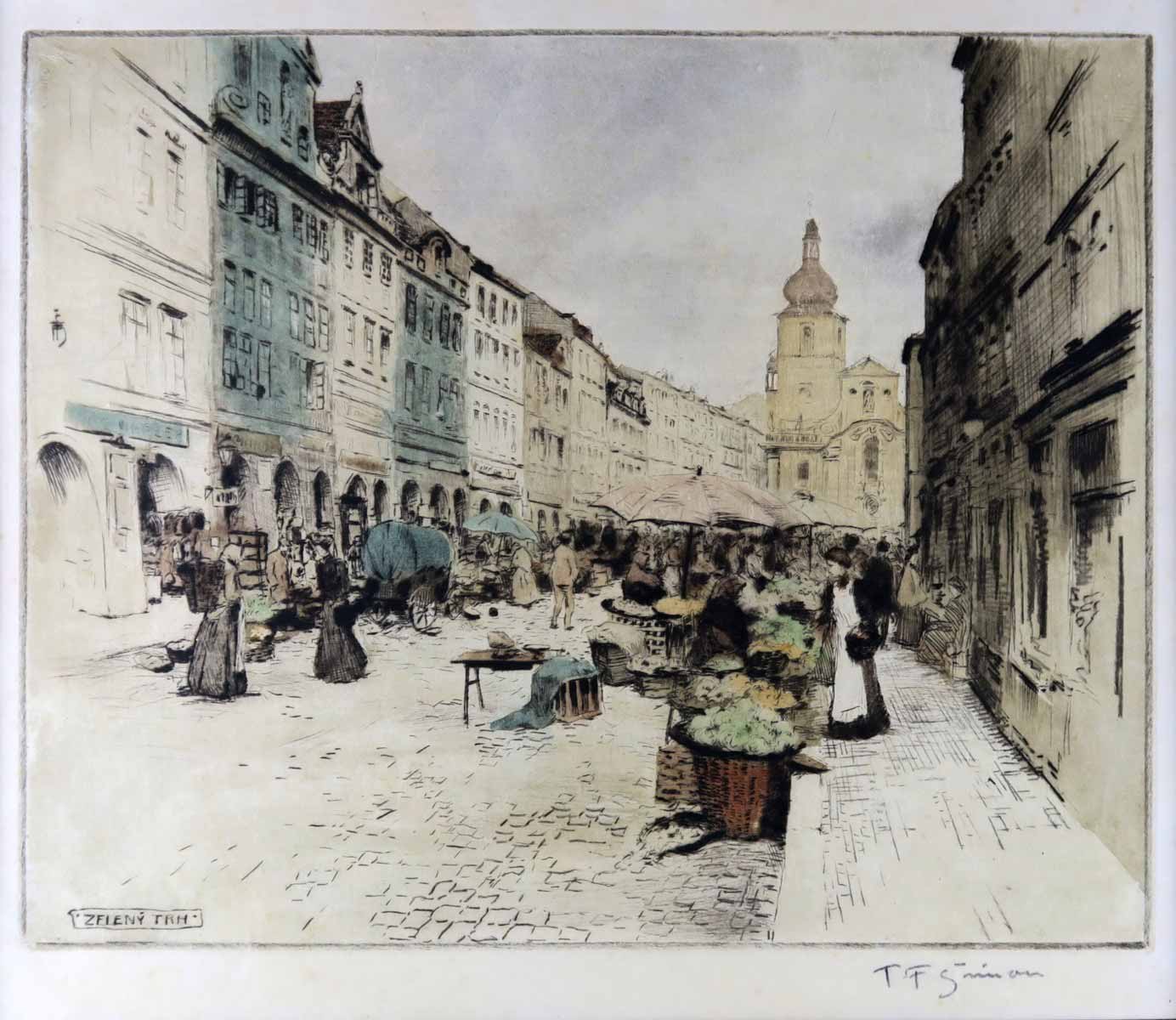 T. F. Šimon - Zelený trh v Praze