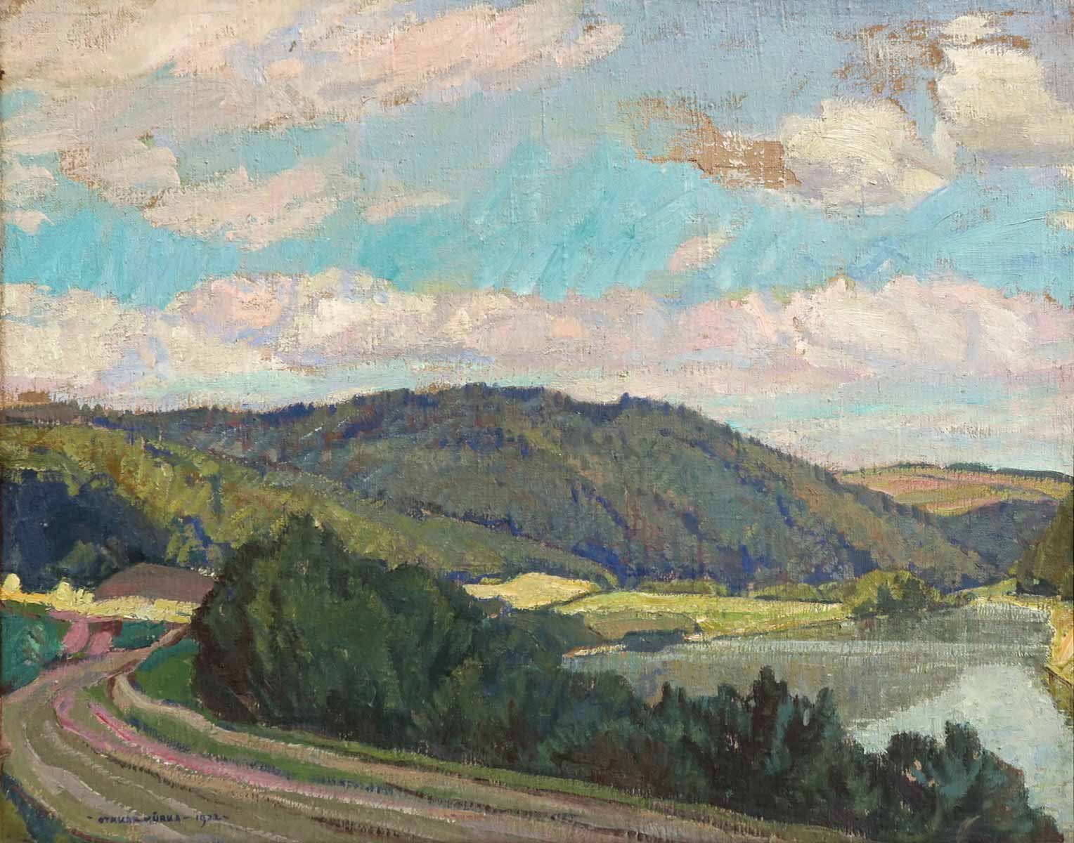 Otakar Hůrka - Krajina z Posázaví