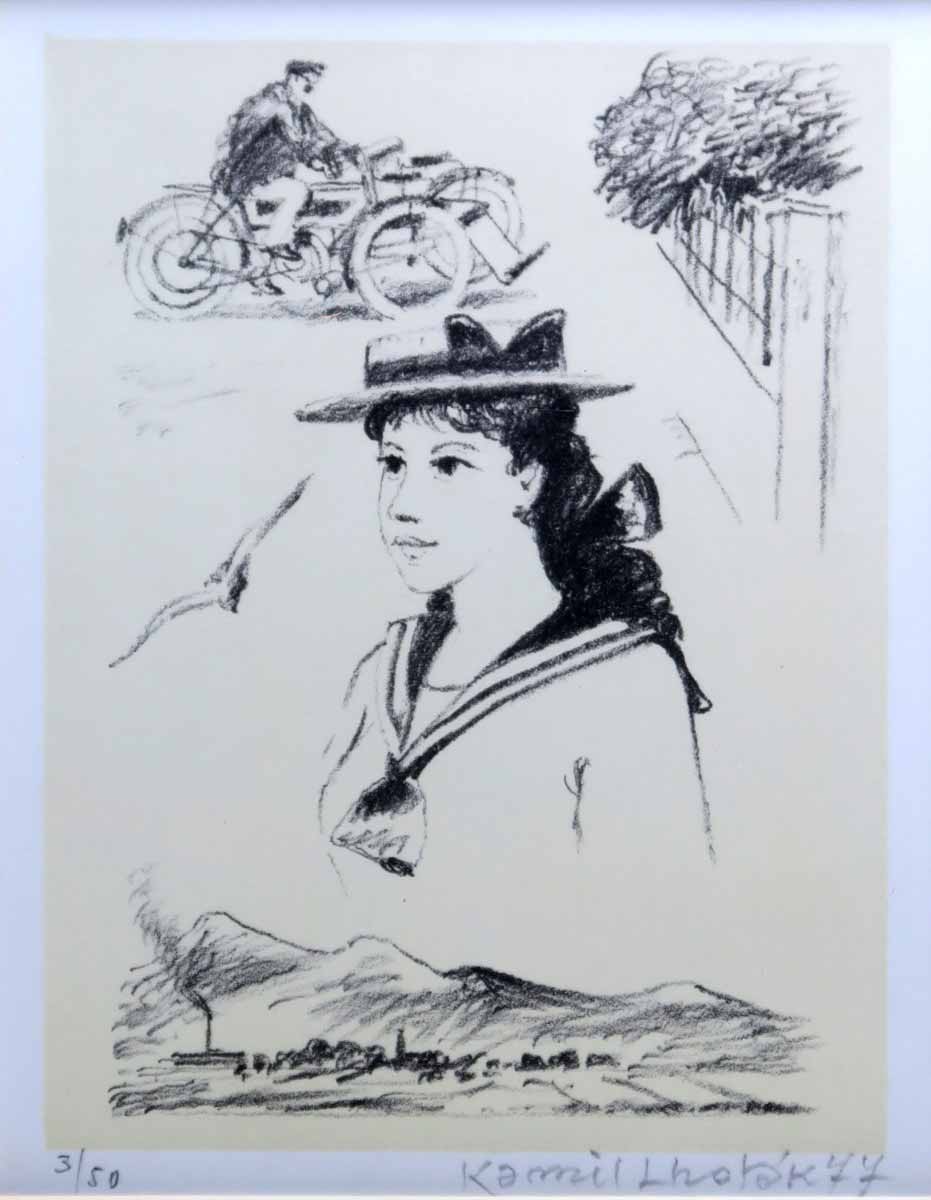 Kamil Lhoták - Dívka se slamákem