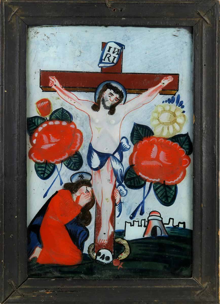 Podmalba - Ukřižování Krista