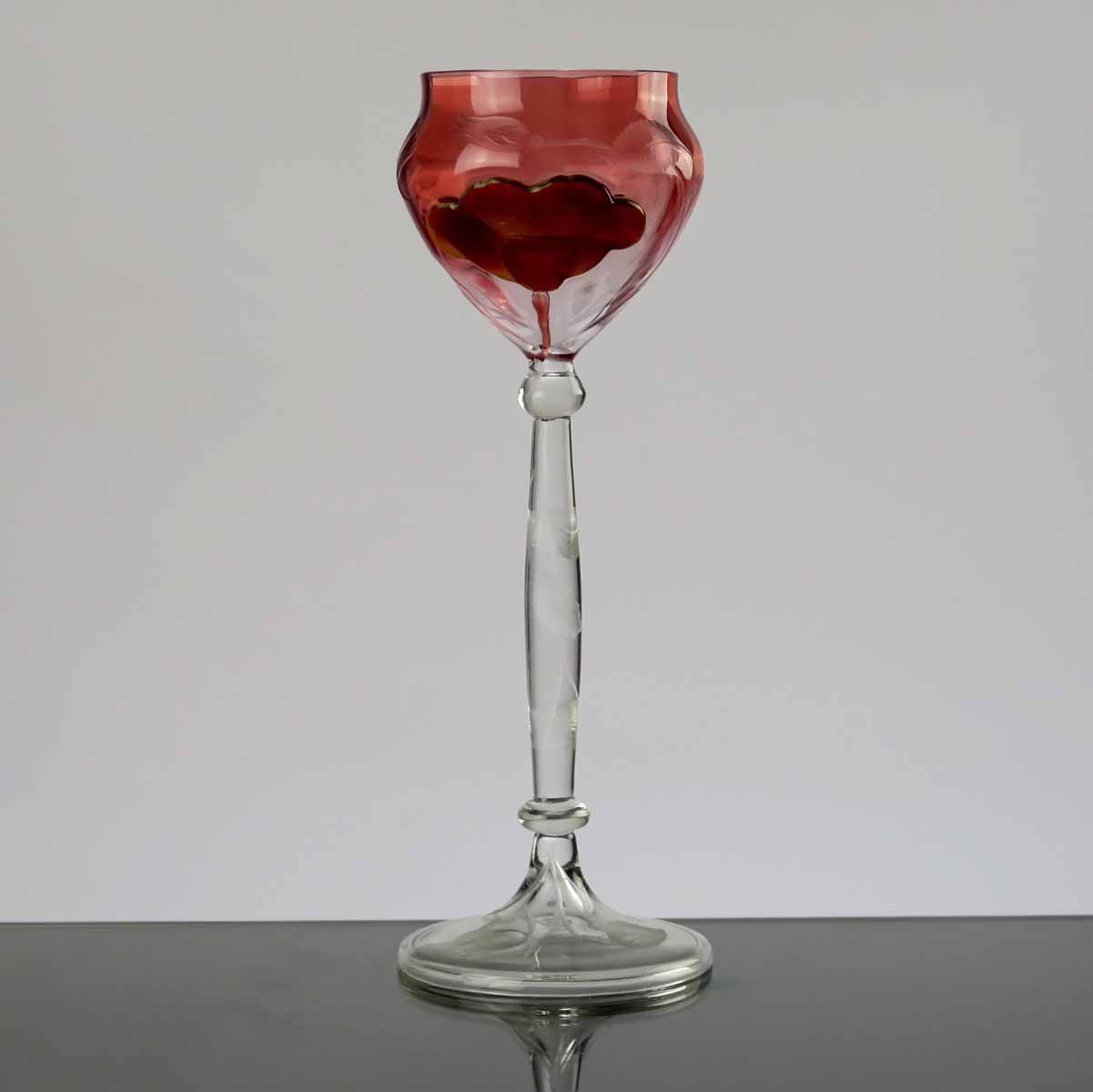 Secesní pohár na víno - Moser